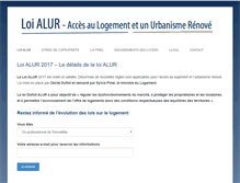 Tablet Screenshot of la-loi-alur.org